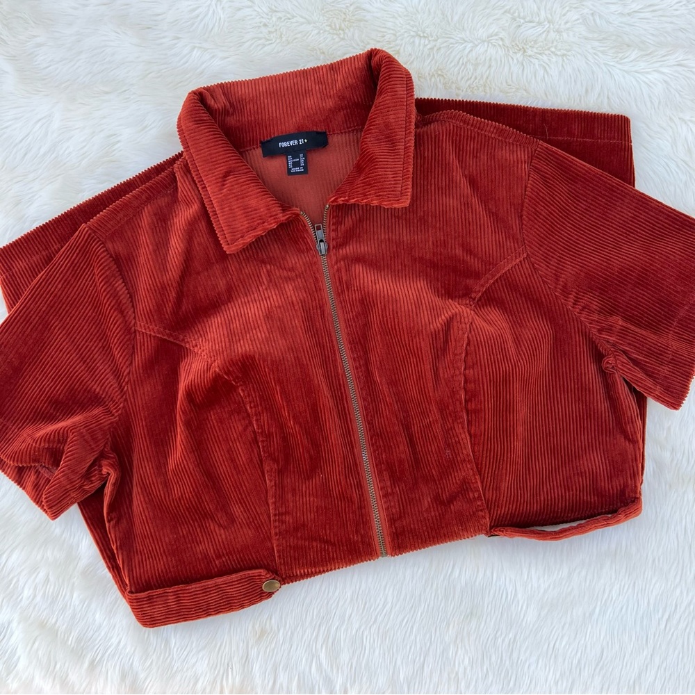 Corduroy Rust Romper